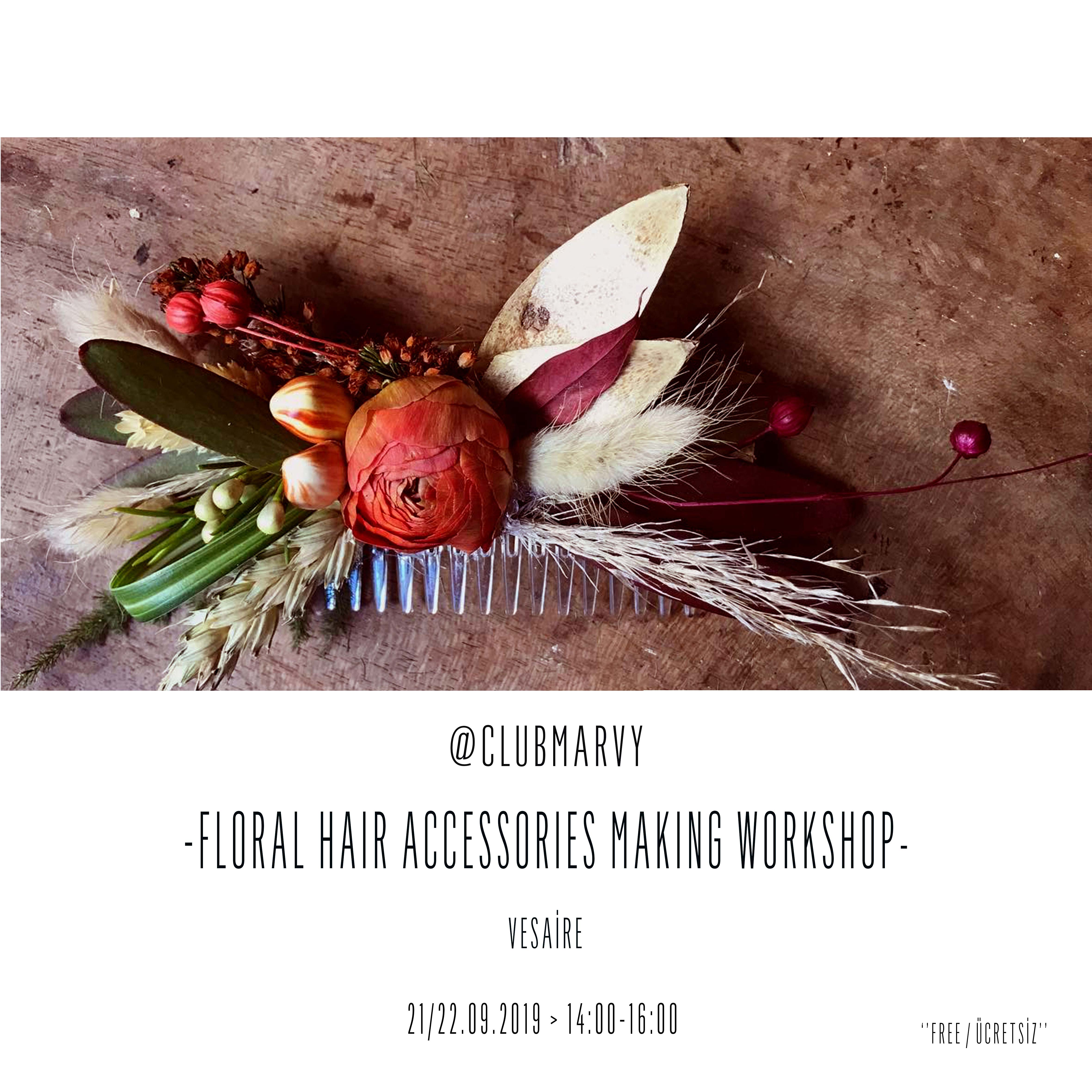 Floral Hair Accessories Making Workshop