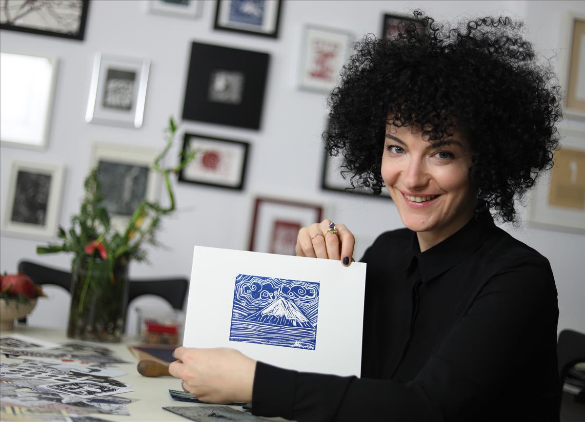 Linoleum Printing Workshop with Özge Enginöz