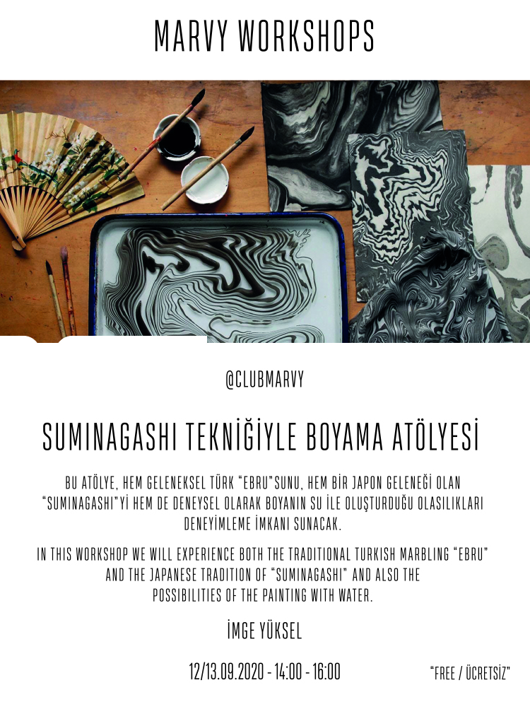 Suminagashi Marbling Workshop with İmge Yüksel